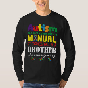 Manueller Bruder Puzzle Special Autismus Bewusstse T-Shirt