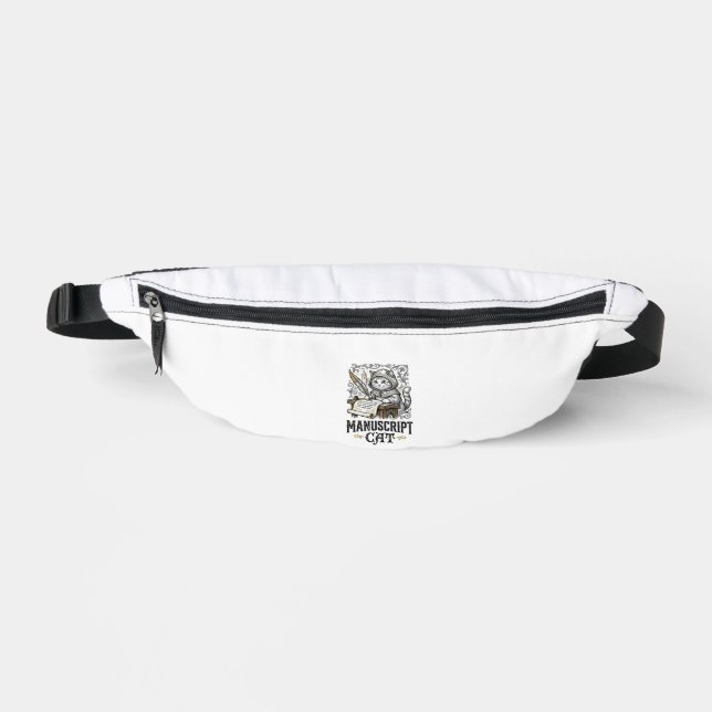 Manuskript Katze Mittelalterliche Manuskript Vinta Bauchtasche (Vorderseite)