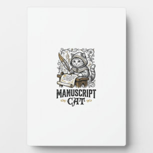 Manuskript Katze Mittelalterliche Manuskript Vinta Fotoplatte