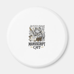 Manuskript Katze Mittelalterliche Manuskript Vinta Magnet