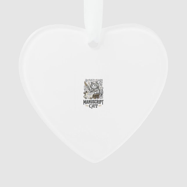 Manuskript Katze Mittelalterliche Manuskript Vinta Ornament (Vorderseite)