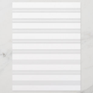 Manuskript Paper Music Staffs Composer Songwriter Briefbogen