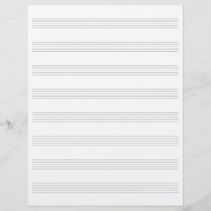 Manuskript Paper Music Staffs Composer Songwriter Briefbogen
