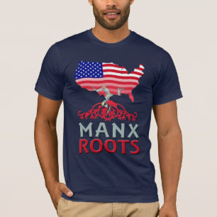Manx American Roots, Isle of Man T-Shirt