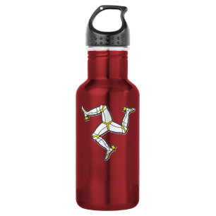 Manx Beine Isle of Mans Flaggen-3 des Mannes Edelstahlflasche