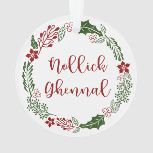 Manx Frohe Weihnachtsfeier, Nollick Ghennal Ornament