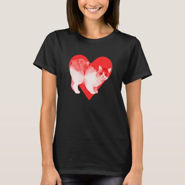 Manx-Katze T-Shirt (Vorderseite)