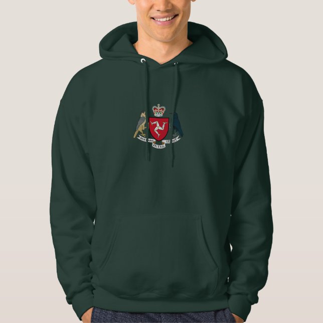 Manxwappen Hoodie (Vorderseite)