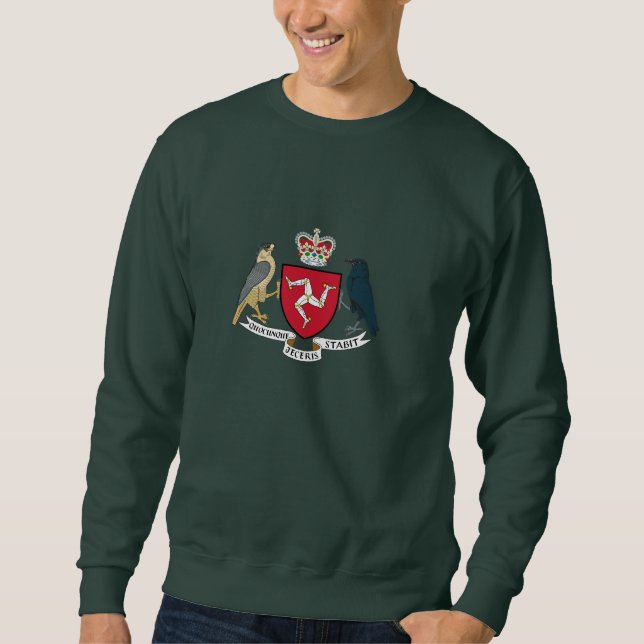 Manxwappen Sweatshirt (Vorderseite)