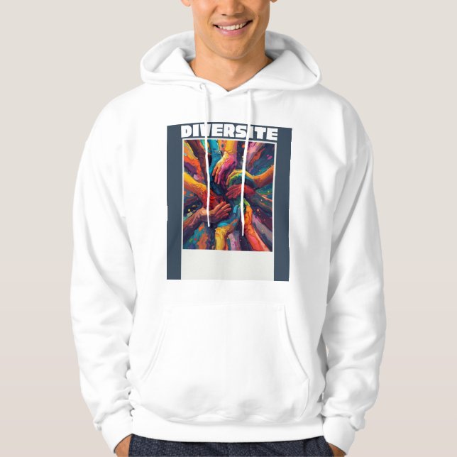 Many Hands, One Future – Diversité Hoodie (Vorderseite)