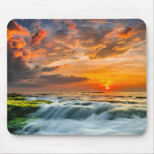 Manyar Strand am Sonnenaufgang Mousepad