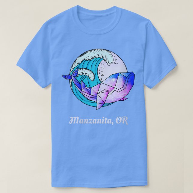 Manzanita oder Japanisch Paint Geometric Orca T-Shirt (Design vorne)