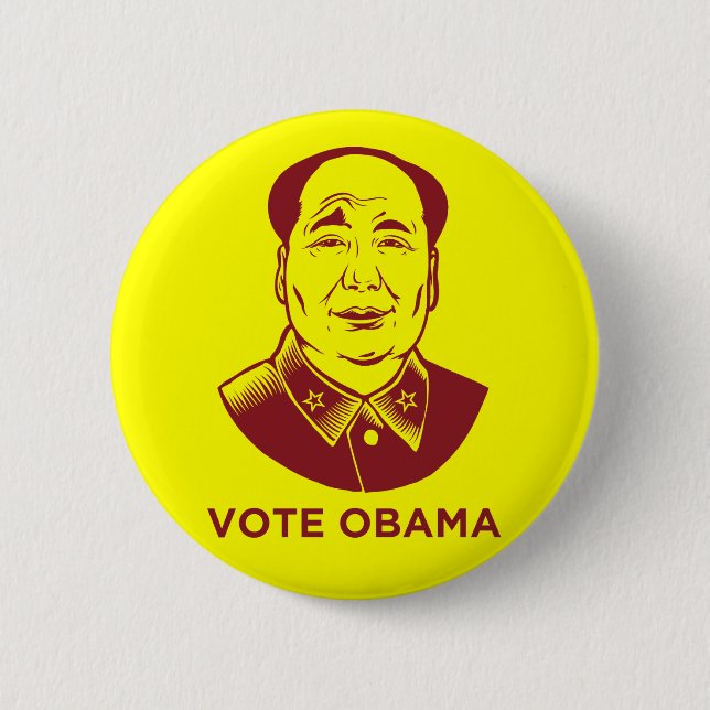 Mao"AbstimmungObama" Knopf Button (Vorderseite)