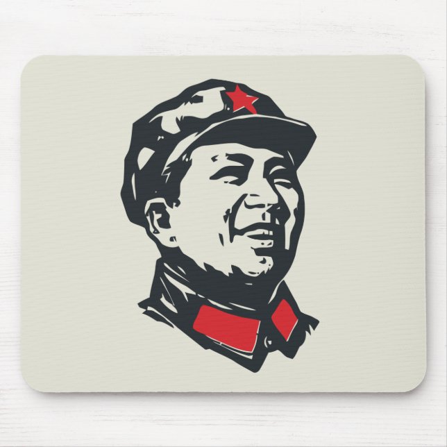 Mao-Porträt Mousepad (Vorne)
