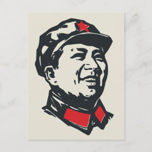 Mao-Porträt Postkarte