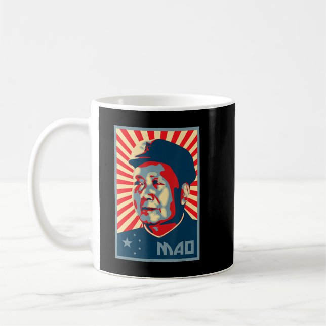 Mao Zedong Tse Tung Vorsitzender Mao China Chinese Kaffeetasse (Links)