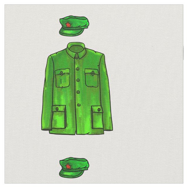 Mao Zedong Zhongshan Anzug Stoff (Nahaufnahme)