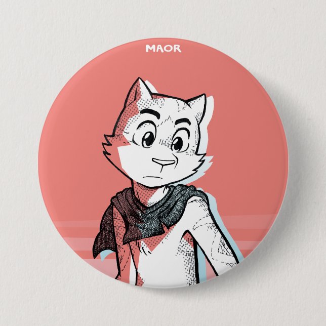 MAOR 3"-Taste - "Bold"-Serie: Maor Button (Vorderseite)