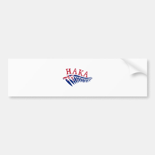 Maor Haka Silver Fern Neuseeland Flag - Geschenkid Autoaufkleber (Vorne)