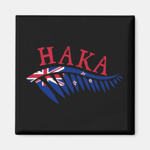Maor Haka Silver Fern Neuseeland Flag - Geschenkid Magnet