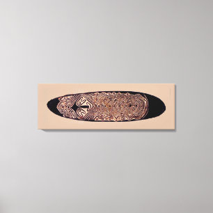 Maori-Ahnen-Stammeschild auf Leinwand