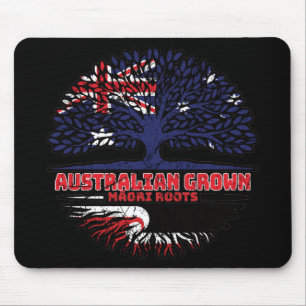 Maori Australian Australia Tree Roots Flag Mousepad