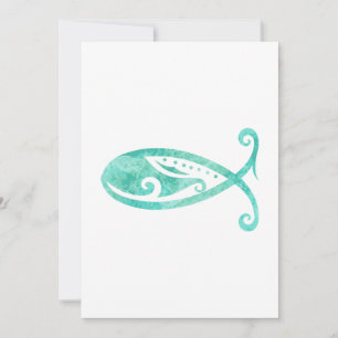 Maori Christlicher Fischfang Feiertagskarte