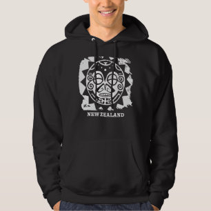 Maori Culture Mask Symbol Haka Neuseeland Hoodie