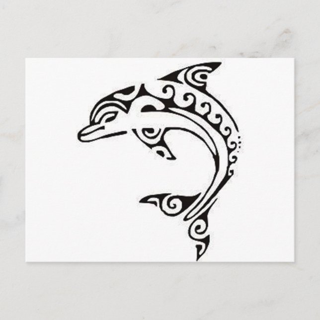 Maori Dolphin Postkarte (Vorderseite)
