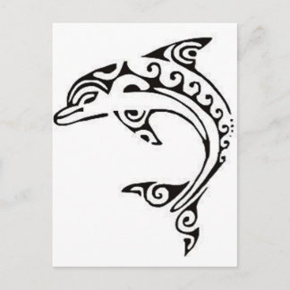 Maori Dolphin Postkarte