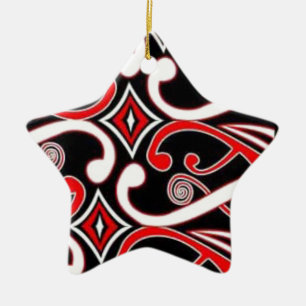 Maori- Entwürfe Keramik Ornament