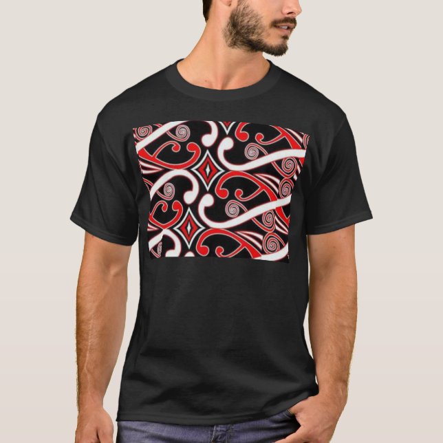 Maori- Entwürfe T-Shirt (Vorderseite)