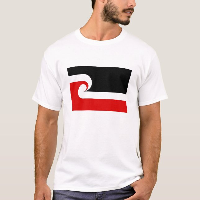 Maori- ethnisches Flaggenneuseeland-Land T-Shirt (Vorderseite)
