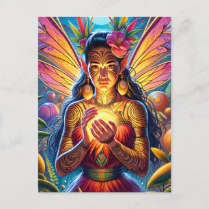 Māori Fairy Postkarte