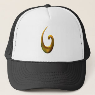 Maori Fish Hood - Gold Truckerkappe