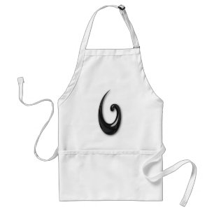 Maori-Fish Hook-obsidian Schürze