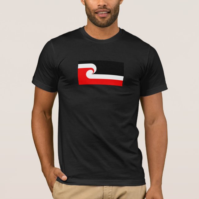 Maori Flag Neuseeland Flag T - Shirt (Vorderseite)