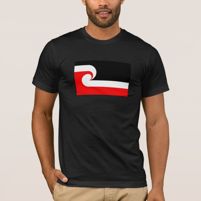 Maori Flag Neuseeland Flag T - Shirt (Vorderseite)