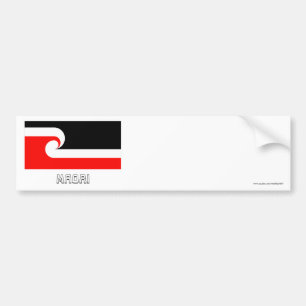 Maori- Flagge mit Namen Autoaufkleber