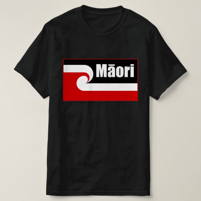 Maori-Flagge, Tino Rangatiratanga-Flagge, Māori T-Shirt (Design vorne)