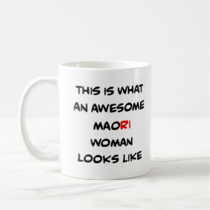 Maori-Frau, großartiger Kaffeebecher Kaffeetasse