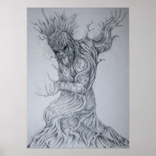 Maori Gods, Tane Mahuta. Gott des Waldes Poster