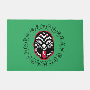 Maori Haka   Neuseeland   Native Art   Dekoration Fußmatte