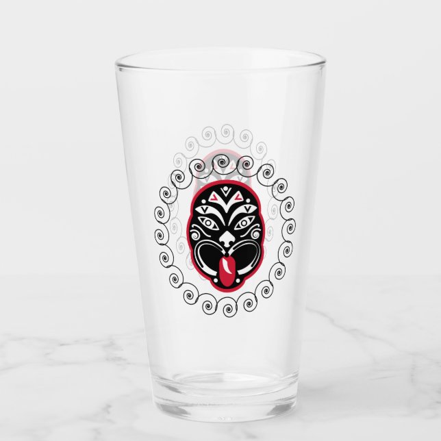 Maori Haka | Neuseeland | Native Art | Dekoration Glas (Vorderseite)