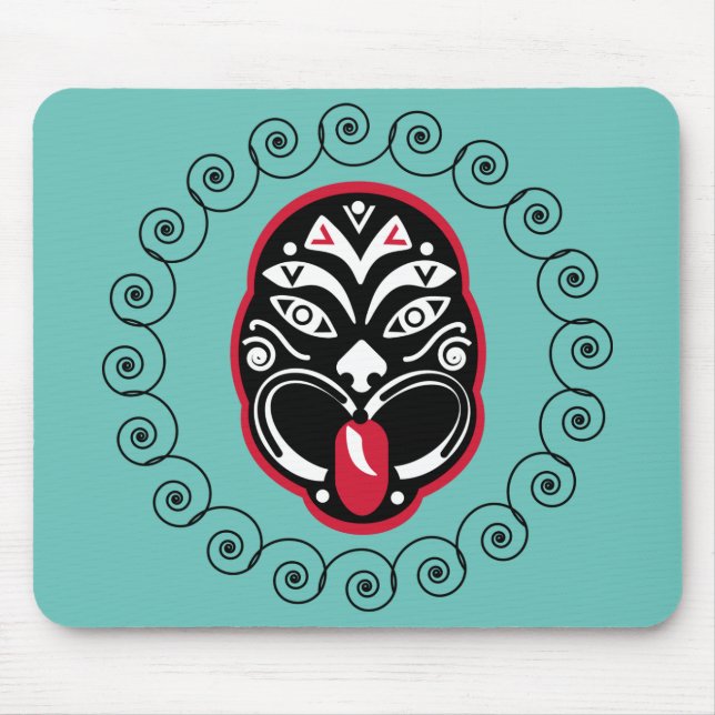 Maori Haka | Neuseeland | Native Art | Dekoration Mousepad (Vorne)