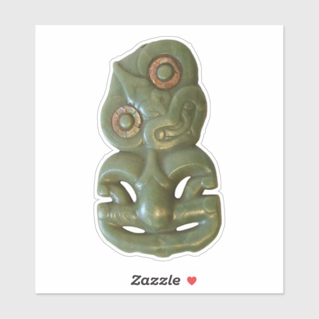 Maori Hei-Tiki Aufkleber (Blatt)