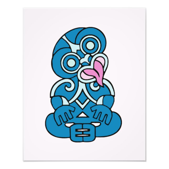 Maori Hei Tiki Fotodruck (Vorne)