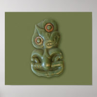 Maori Hei-Tiki Poster