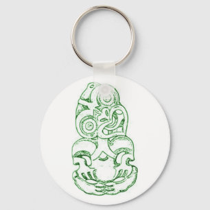 Maori Hei-Tiki Sketch Keychain Schlüsselanhänger