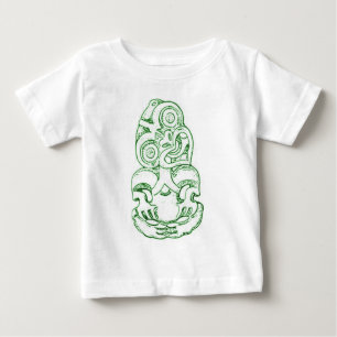 Maori- Hei-Tiki Skizze-Säuglings-T - Shirt